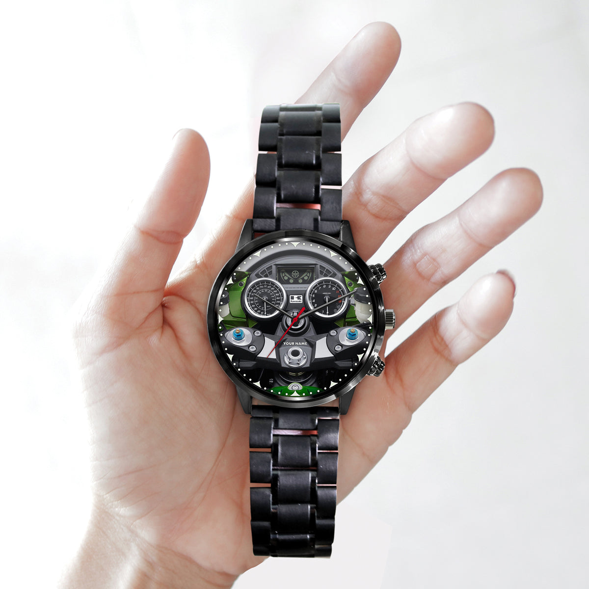 Personalized Kw Motor Cockpit Luxury Stainless Steel Watch