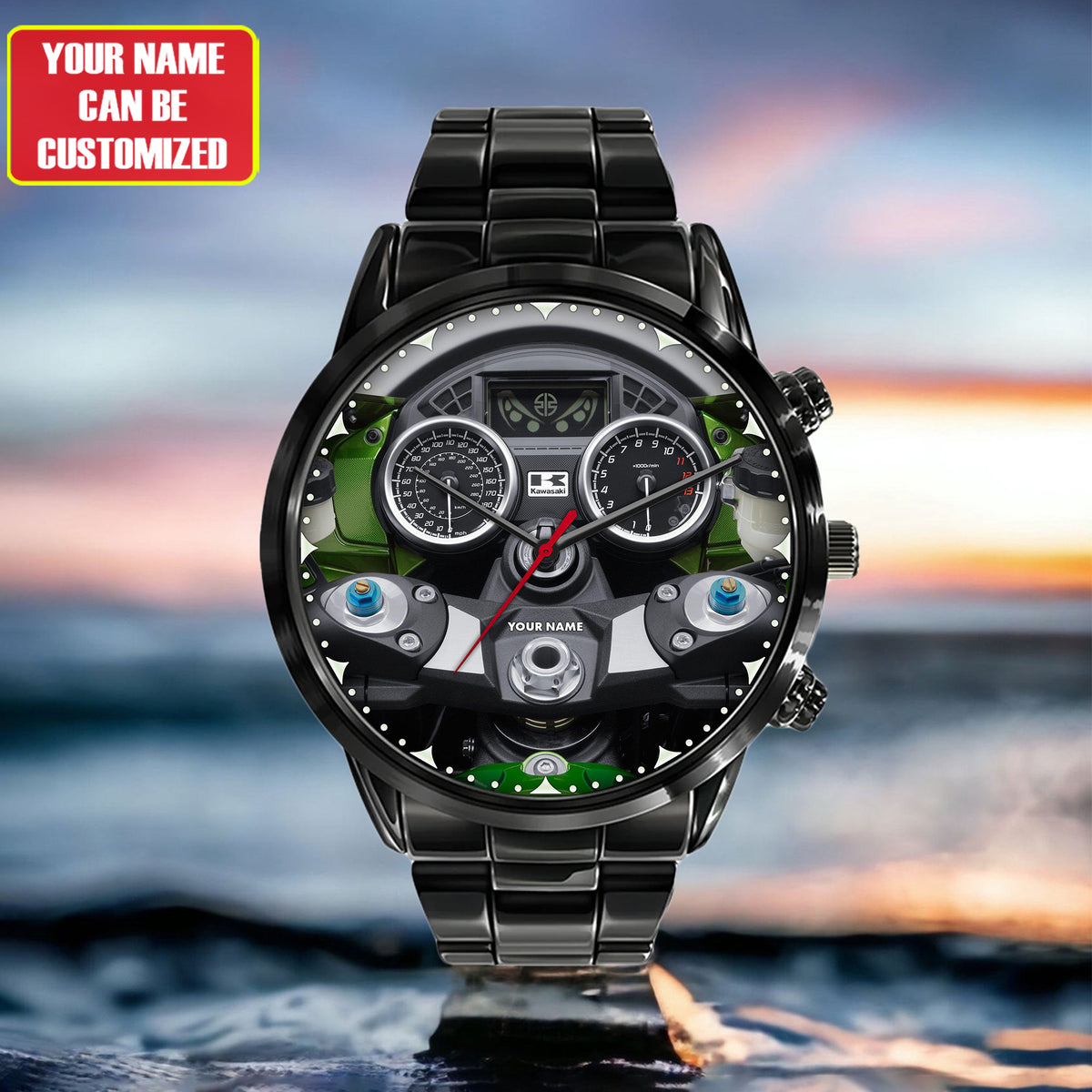 Personalized Kw Motor Cockpit Luxury Stainless Steel Watch