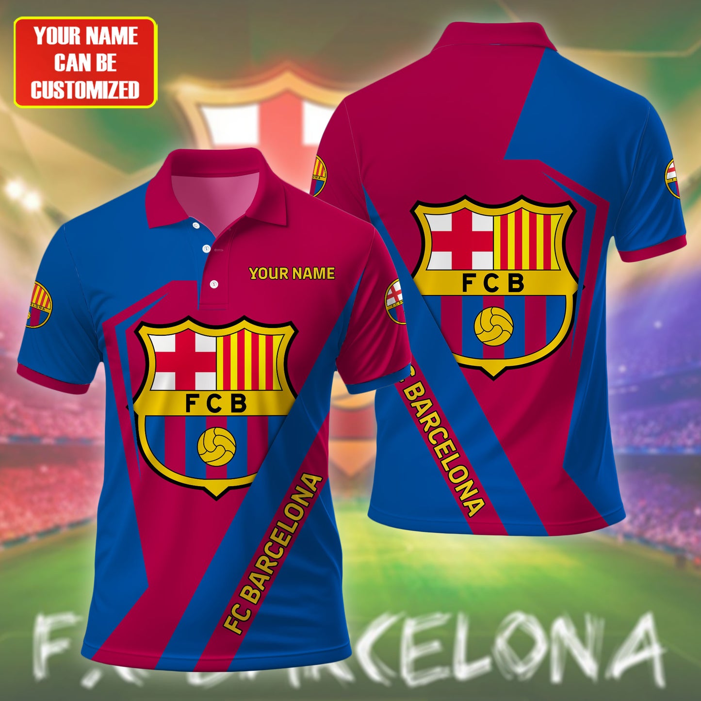 Personalized Barcelona FC 3D Full Printing Set , Barcelona FC Shirt , Barcelona Set , Zipper Polo, Hoodie , Short , Polo , hawaii V16