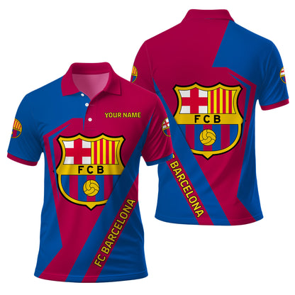 Personalized Barcelona FC 3D Full Printing Set , Barcelona FC Shirt , Barcelona Set , Zipper Polo, Hoodie , Short , Polo , hawaii V16
