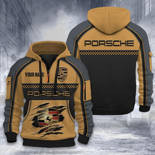 Personalized Pors Tear 3D Zip-Hoodie Cotton Jacket