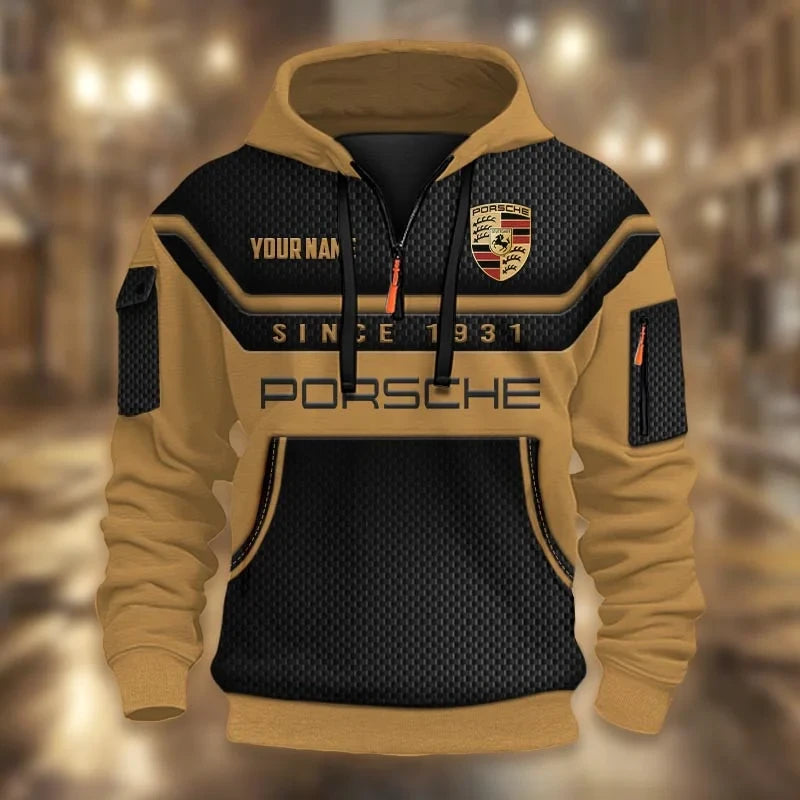 Personalized Pors 3D Zip-Hoodie Cotton Jacket