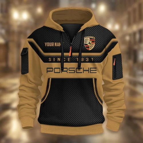 Personalized Pors 3D Zip-Hoodie Cotton Jacket