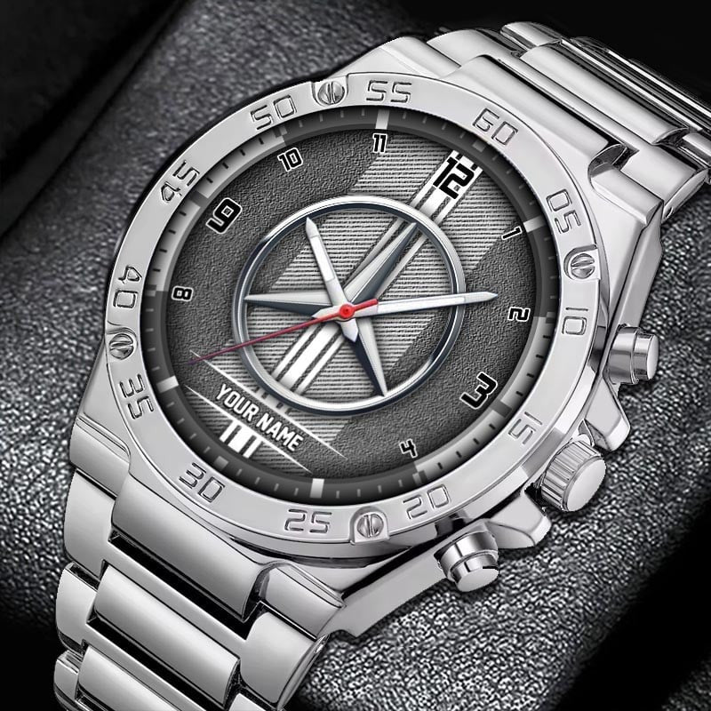 Personalized Merc Sport Luxury Dial Steel Watch V4