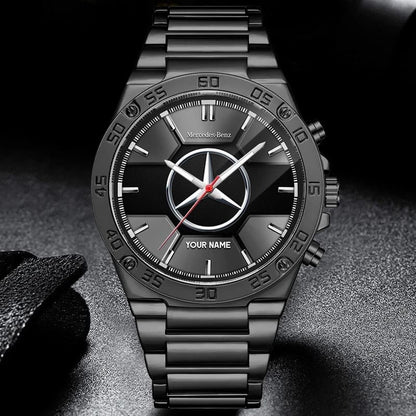 Personalized Merc Sport Luxury Dial Steel Watch V5