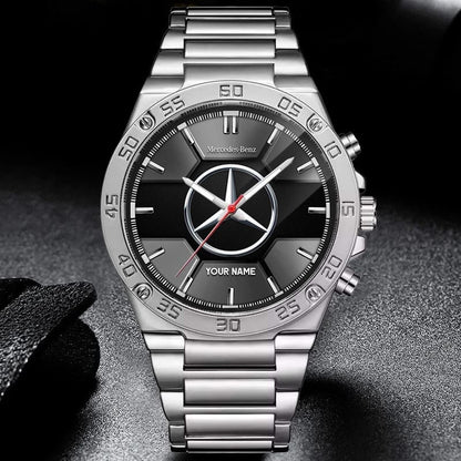 Personalized Merc Sport Luxury Dial Steel Watch V5