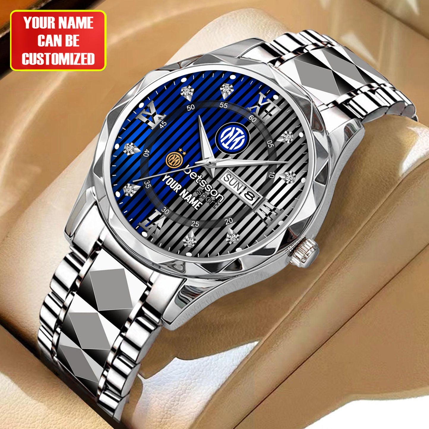 Personalized Inter Milan Alloy Charley Watch