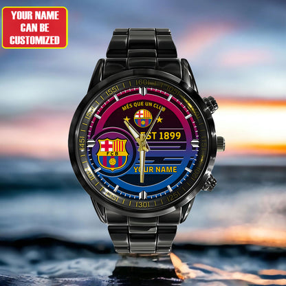Personalized Barca FC Luxury Stainless Steel Watch