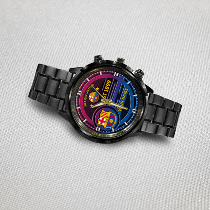 Personalized Barca FC Luxury Stainless Steel Watch