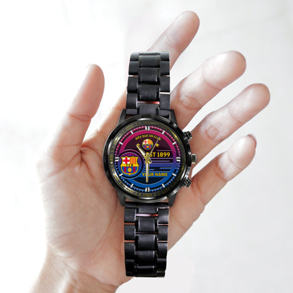 Personalized Barca FC Luxury Stainless Steel Watch