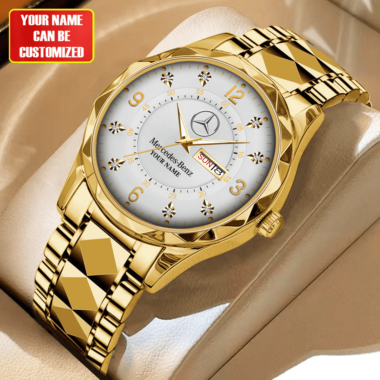 Personalized Merc Jaeger Alloy Charley Watch