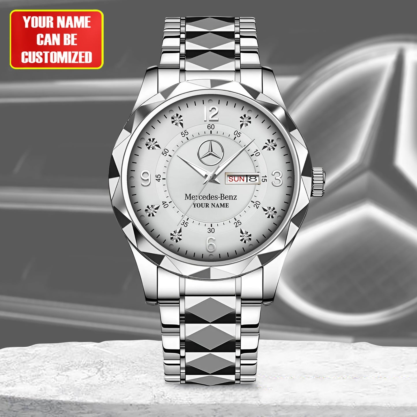 Personalized Merc Jaeger Alloy Charley Watch