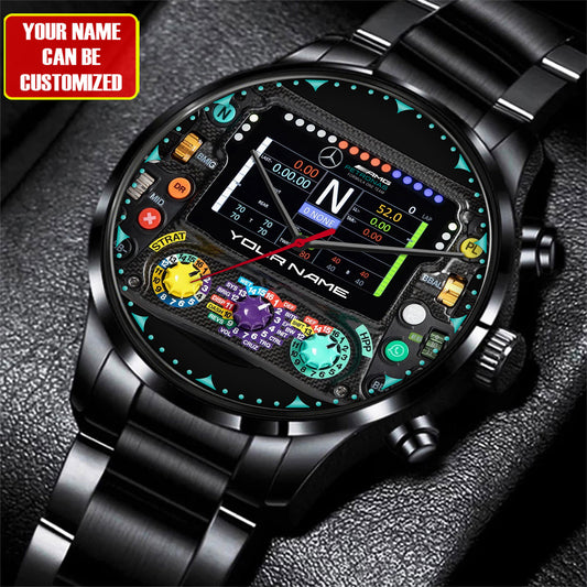 Merc AMG Petronas Cockpit Luxury Stainless Steel Watch