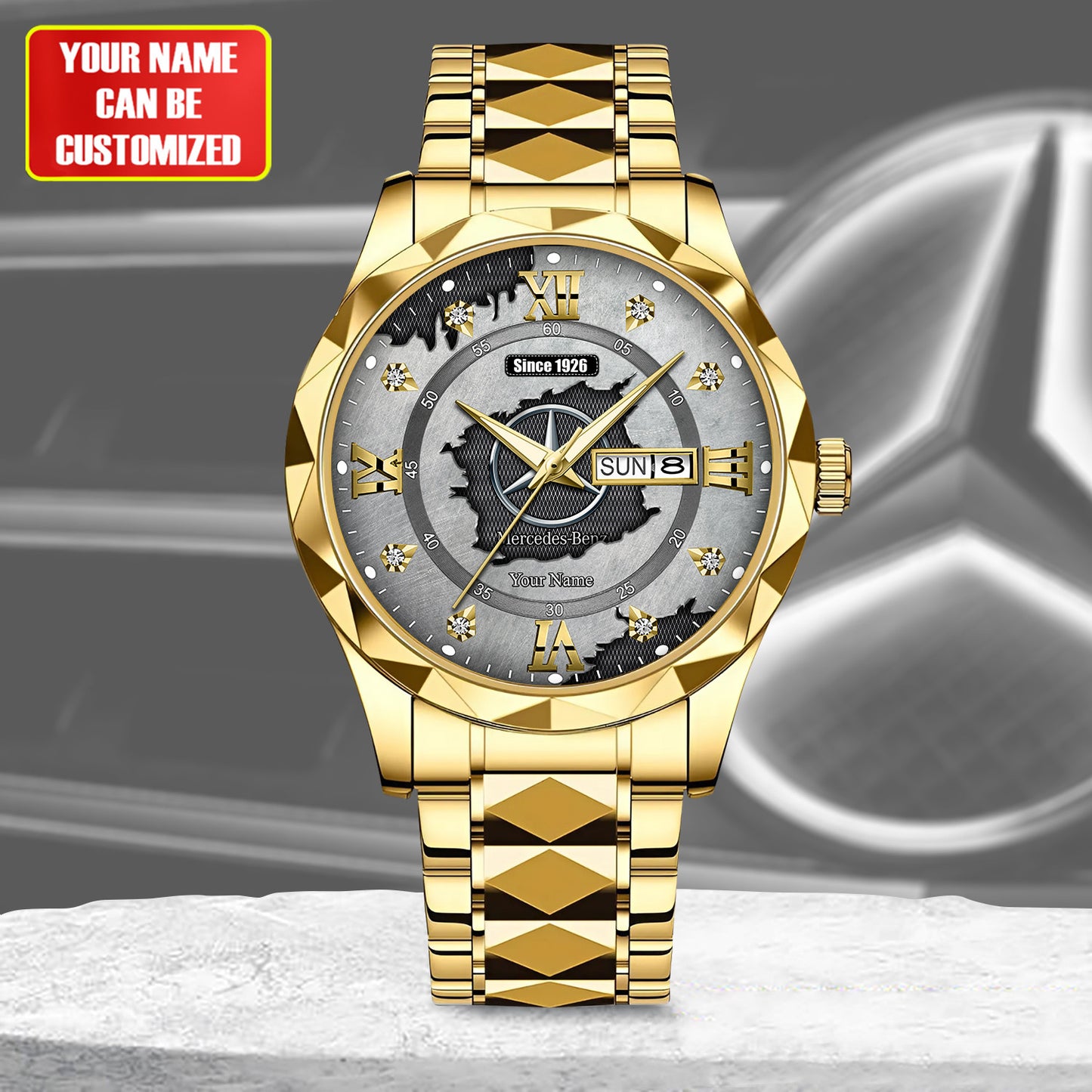 Personalized Merc Since 1926 Sport Alloy Charley Watch