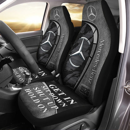 Merc Hold on Funny Car Seat Covers Universal Fit Set 2 V2