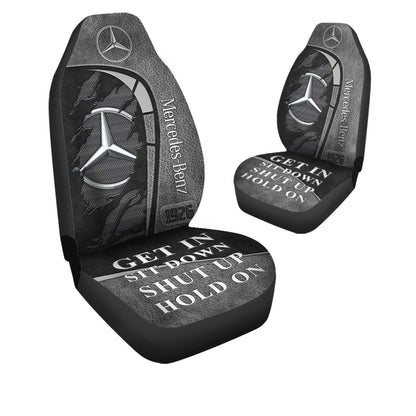 Merc Hold on Funny Car Seat Covers Universal Fit Set 2 V2