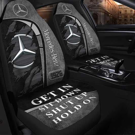 Merc Hold on Funny Car Seat Covers Universal Fit Set 2 V2