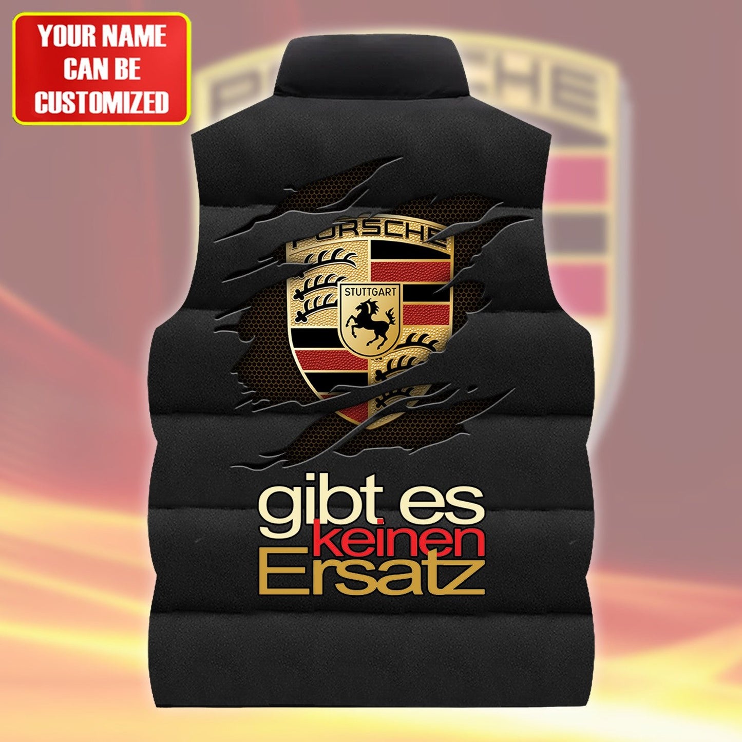 Pors Tear Sleeveless Windproof Puffer Jacket