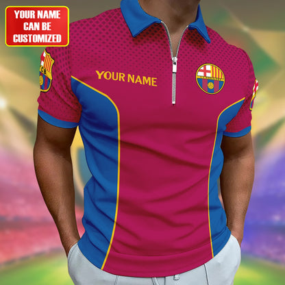 Personalized Barcelona FC 3D Full Printing Set , Barcelona FC Shirt , Barcelona Set , Zipper Polo, Hoodie , Short , Polo , hawaii V17