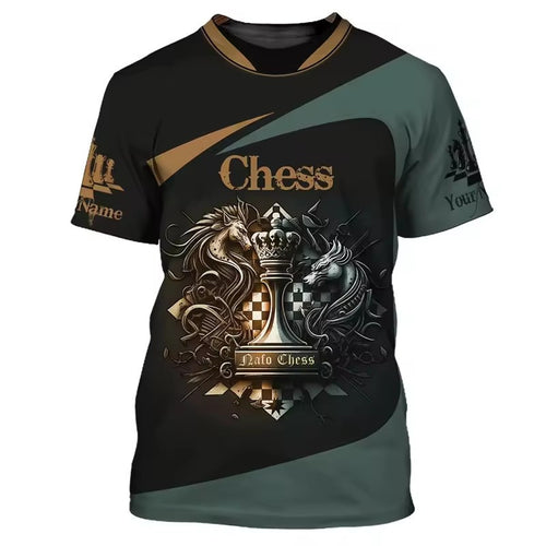 Personalized Chess 3D Full Printing Set , Chess Shirt , Set , Zipper Polo, Hoodie , Short , Polo , hawaii V8
