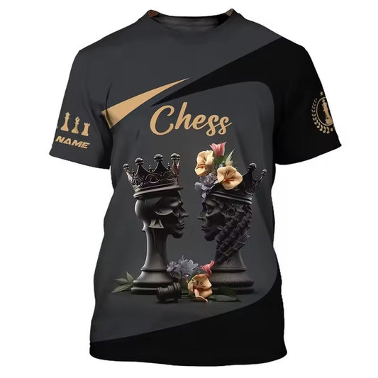 Personalized Chess 3D Full Printing Set , Chess Shirt , Set , Zipper Polo, Hoodie , Short , Polo , hawaii V12