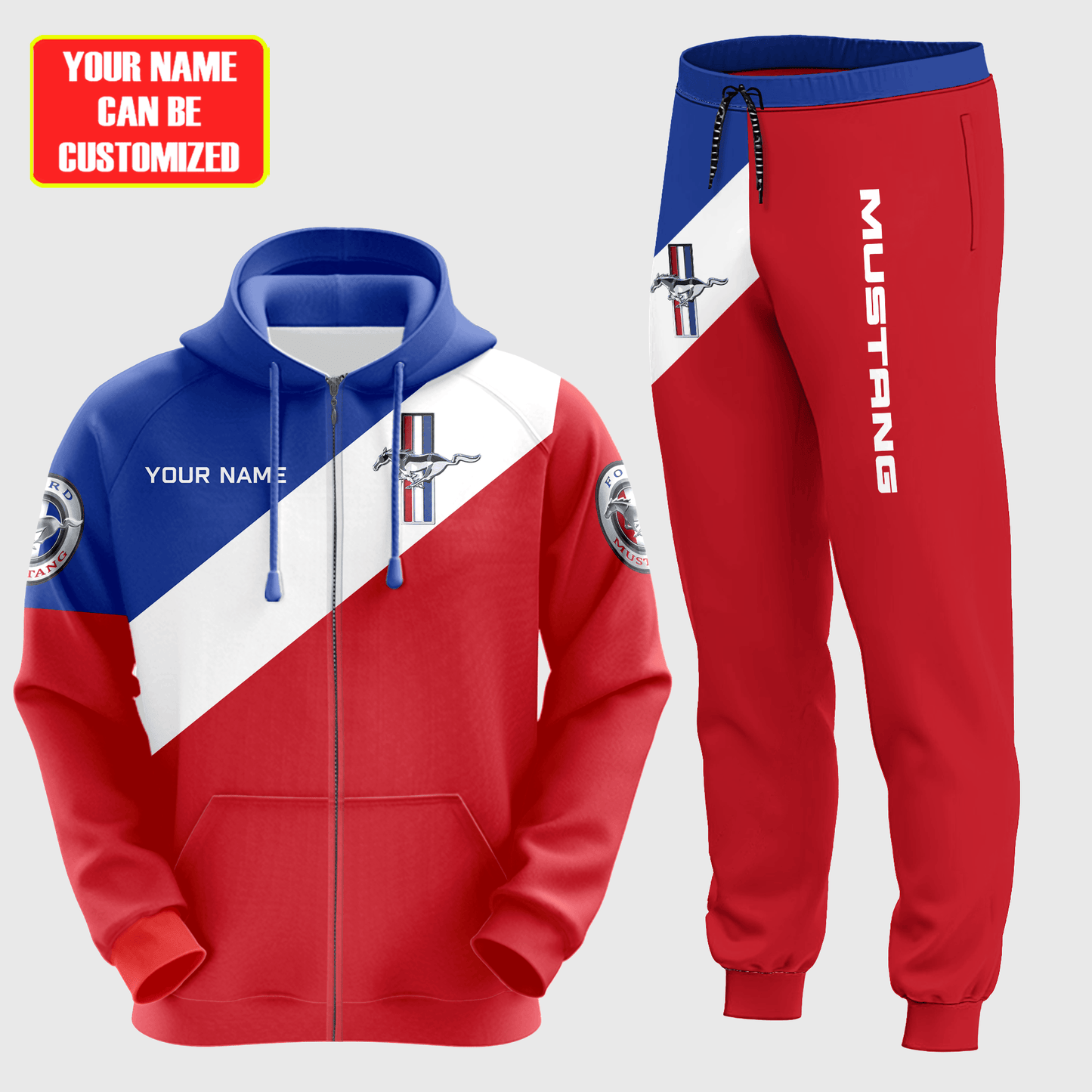 Personalized F Mustang Q4 3D All over Printed Hoodie and Sweatpants set