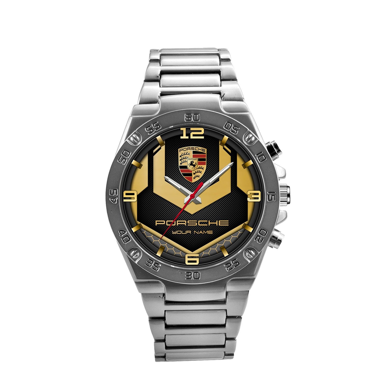 Personalized Pors Sport Luxury Dial Steel Watch V2