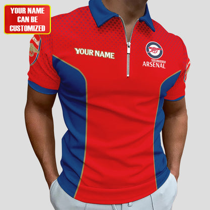 Personalized Arsenal 3D Full Printing Set , Arsenal Shirt , Zipper Polo, Hoodie , Short , Polo ,hawaii V3