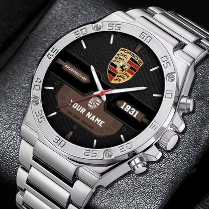 Personalized Pors Sport Luxury Dial Steel Watch V9