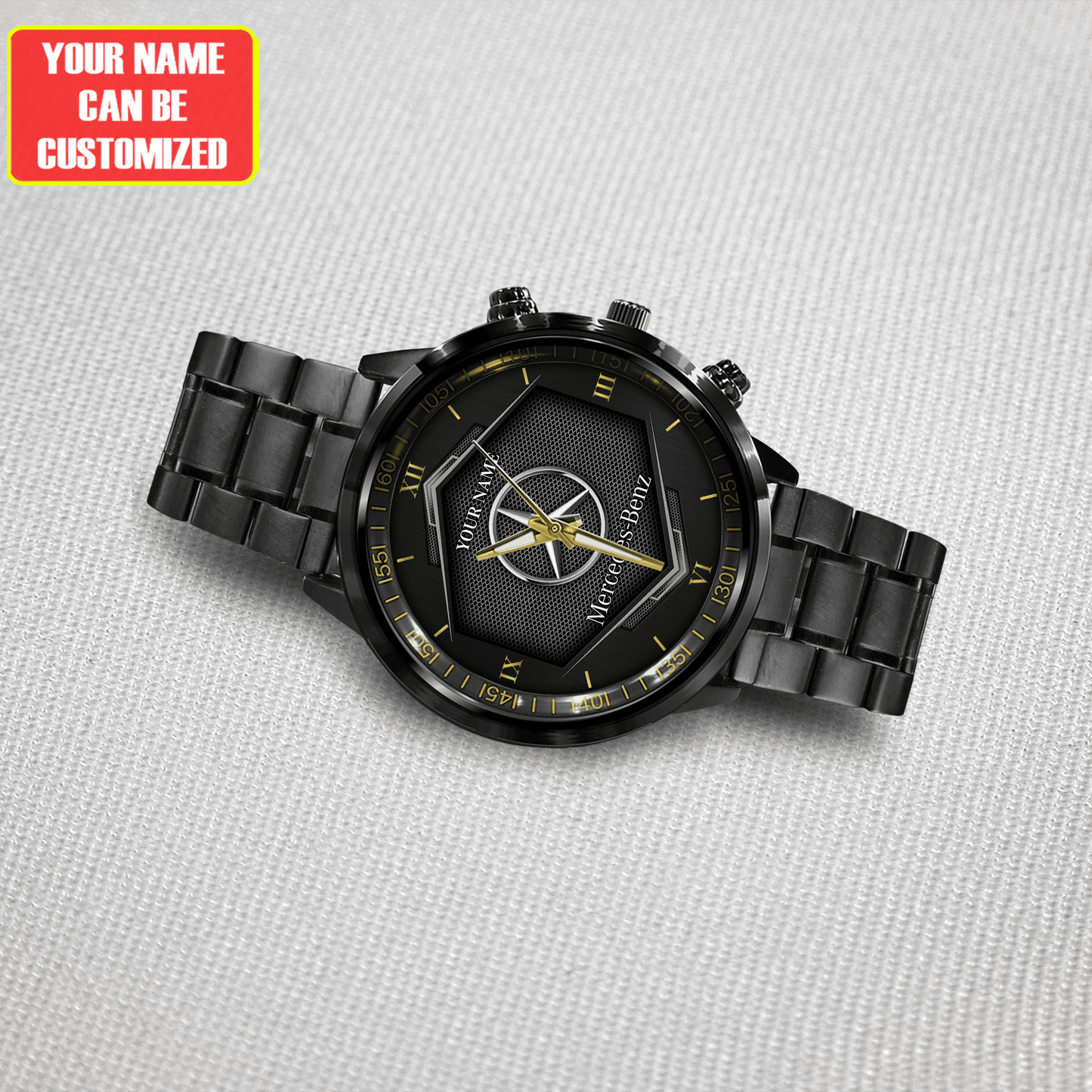 Personalized Merc Luxury Stainless Steel Watch