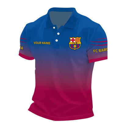 Personalized Barcelona FC 3D Full Printing Set , Barcelona FC Shirt , Barcelona Set , Zipper Polo, Hoodie , Short , Polo , hawaii V18