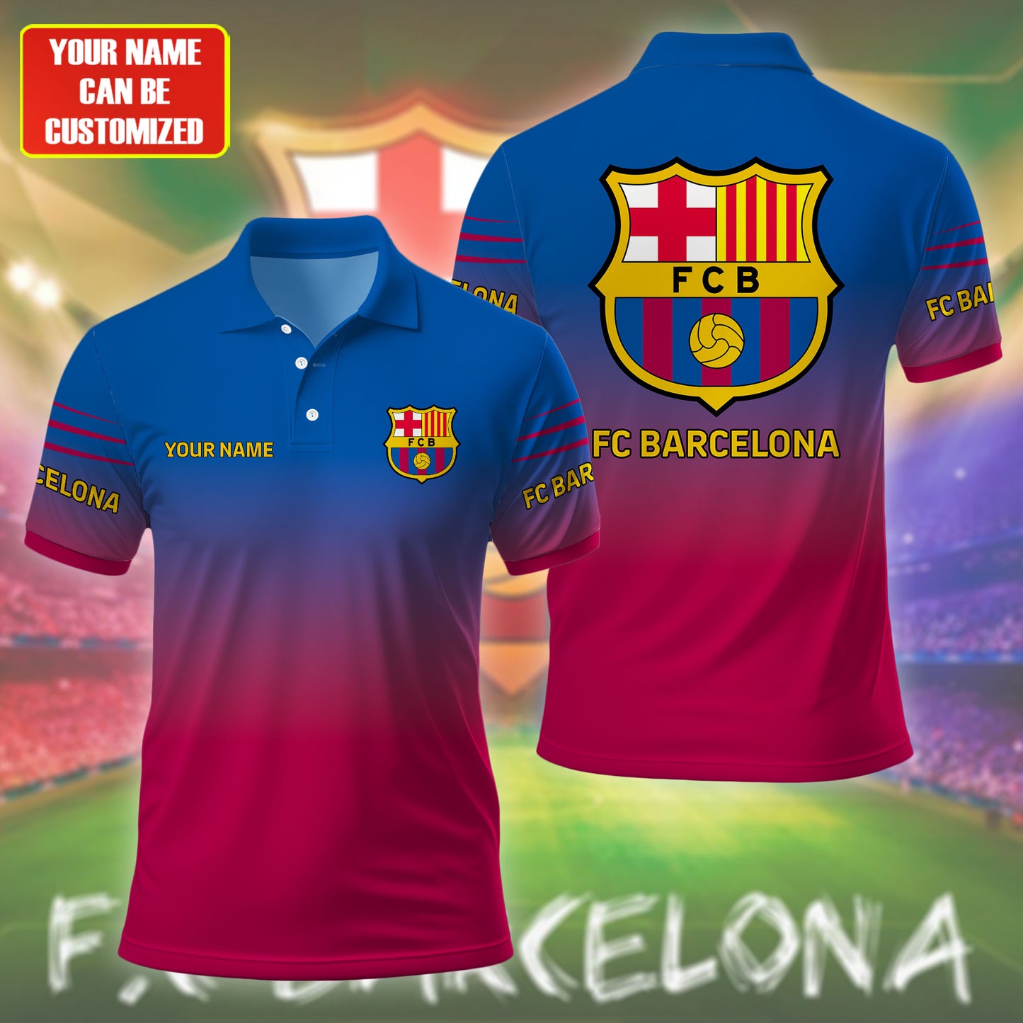 Personalized Barcelona FC 3D Full Printing Set , Barcelona FC Shirt , Barcelona Set , Zipper Polo, Hoodie , Short , Polo , hawaii V18