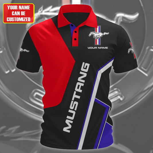 Personalized F Mustang 3D Full Printing Shirt , Zipper Polo, Hoodie , Short , Polo , hawaii