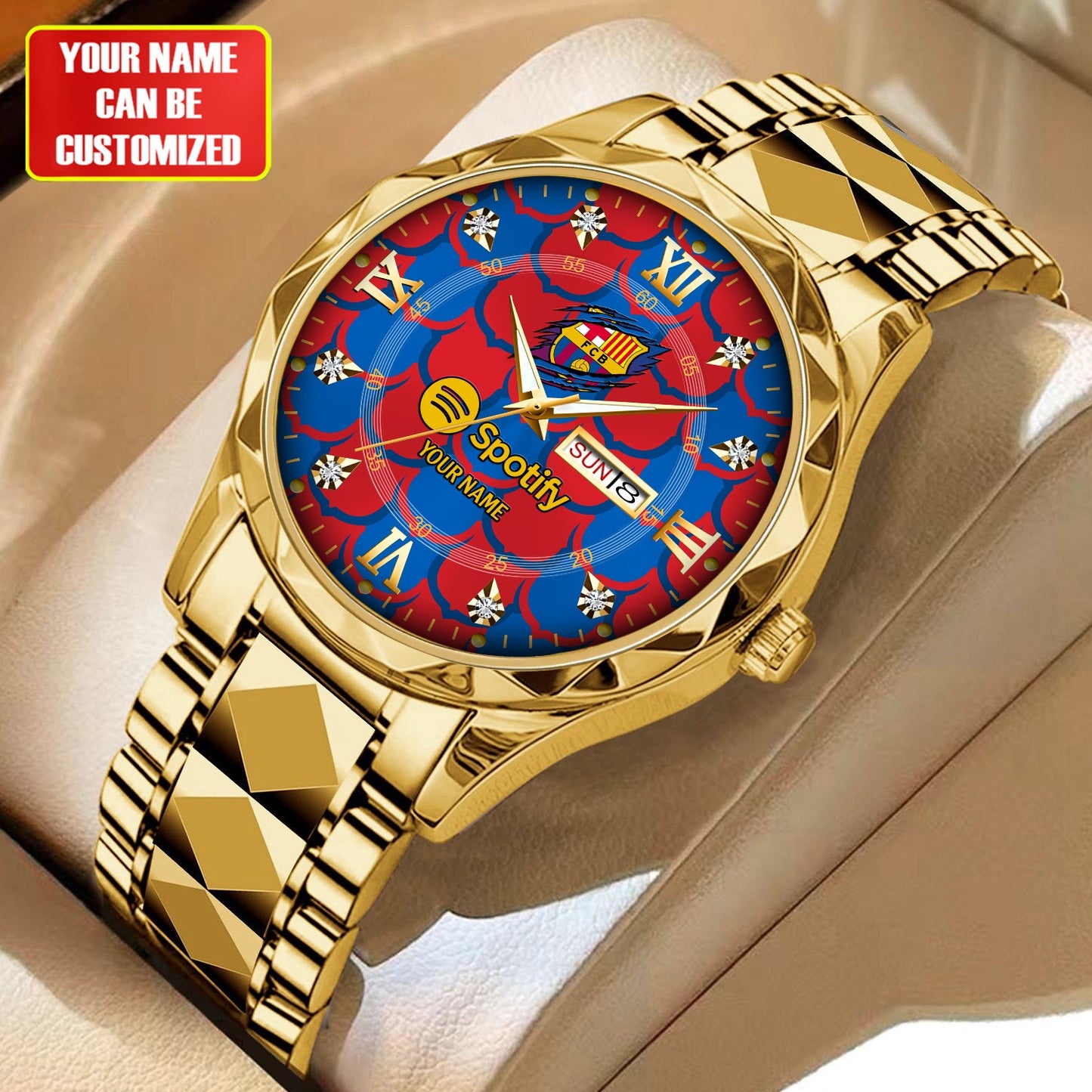Personalized Barcelona FC Alloy Charley Watch V5