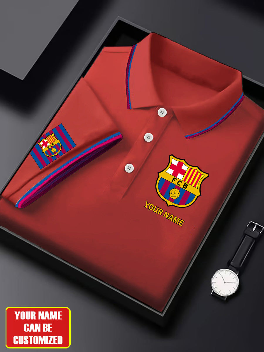 Personalized Barcelona FC 3D Full Printing Set , Barcelona FC Shirt , Barcelona Set , Zipper Polo, Hoodie , Short , Polo , hawaii V19