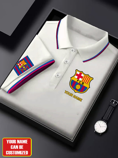 Personalized Barcelona FC 3D Full Printing Set , Barcelona FC Shirt , Barcelona Set , Zipper Polo, Hoodie , Short , Polo , hawaii V19