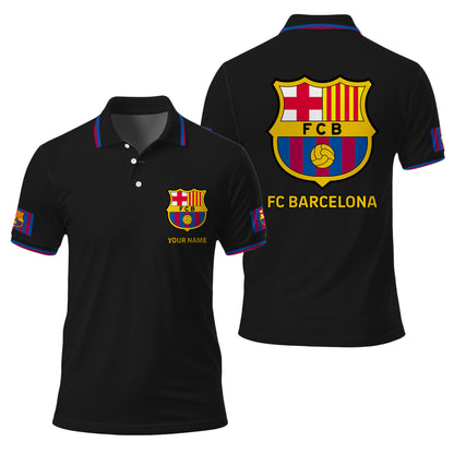 Personalized Barcelona FC 3D Full Printing Set , Barcelona FC Shirt , Barcelona Set , Zipper Polo, Hoodie , Short , Polo , hawaii V19