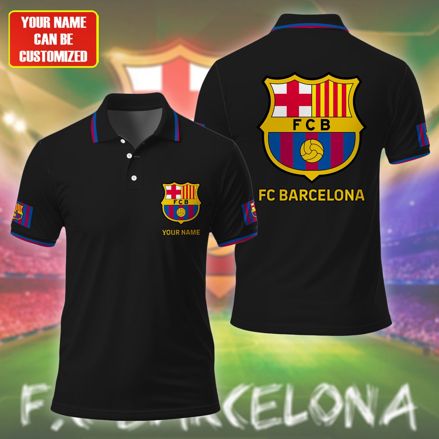 Personalized Barcelona FC 3D Full Printing Set , Barcelona FC Shirt , Barcelona Set , Zipper Polo, Hoodie , Short , Polo , hawaii V19
