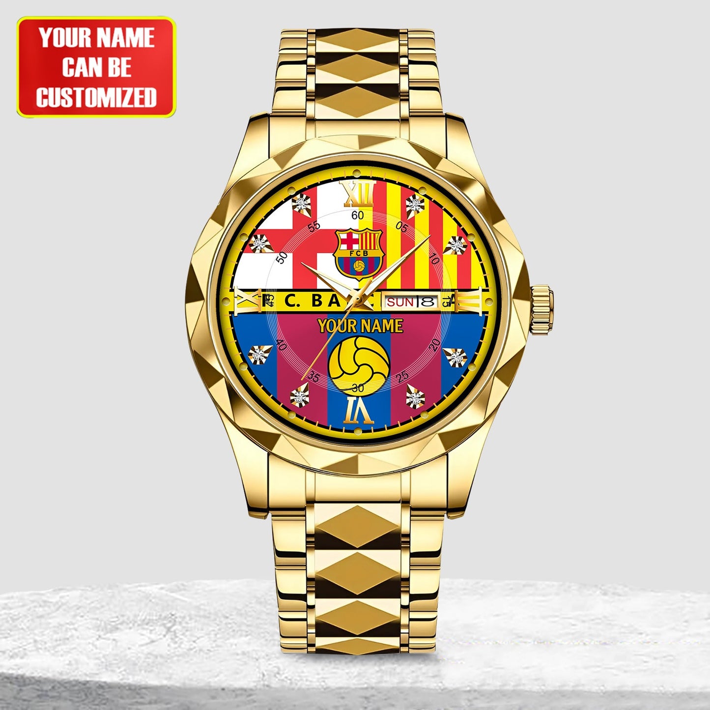 Personalized Barcelona FC Alloy Charley Watch V6