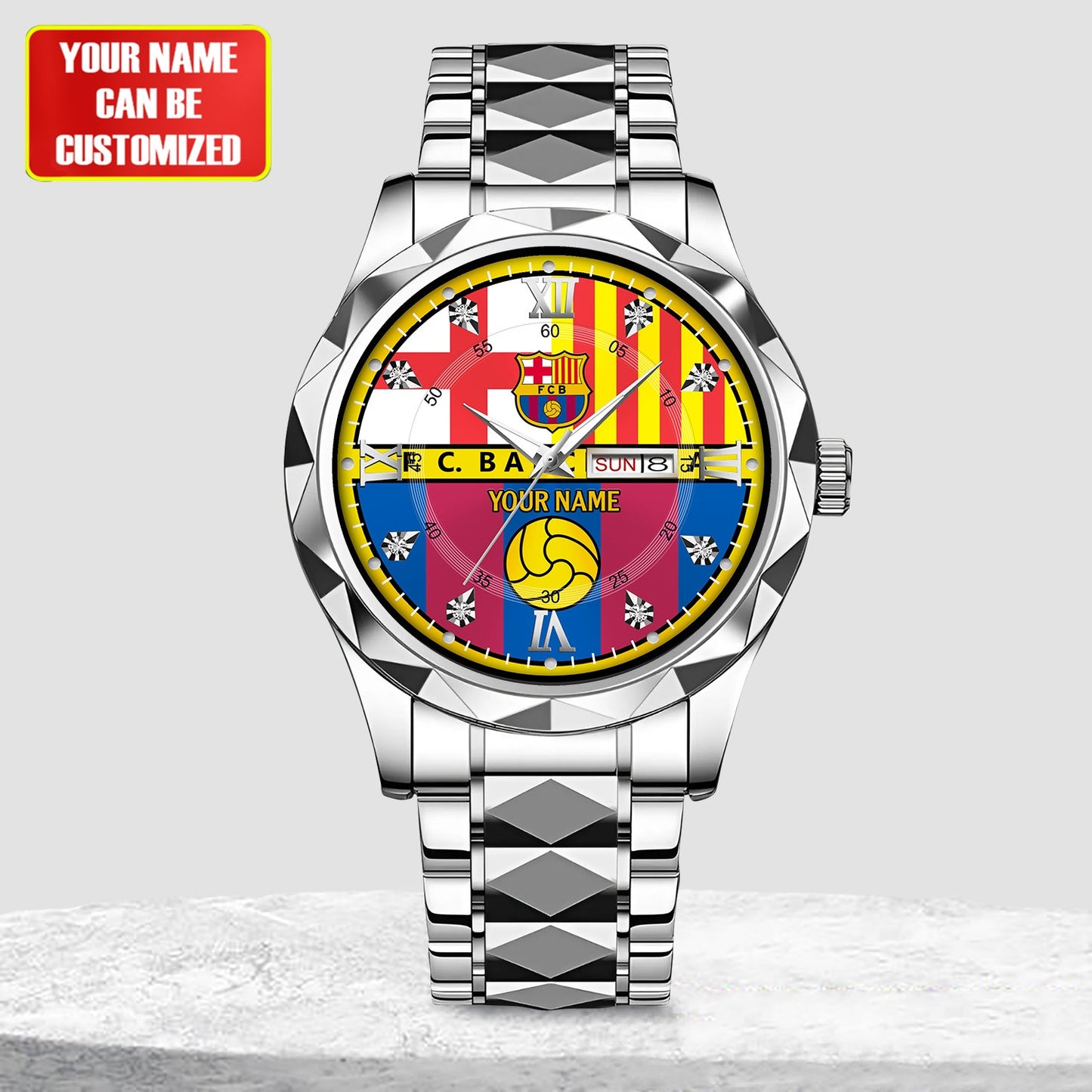 Personalized Barcelona FC Alloy Charley Watch V6