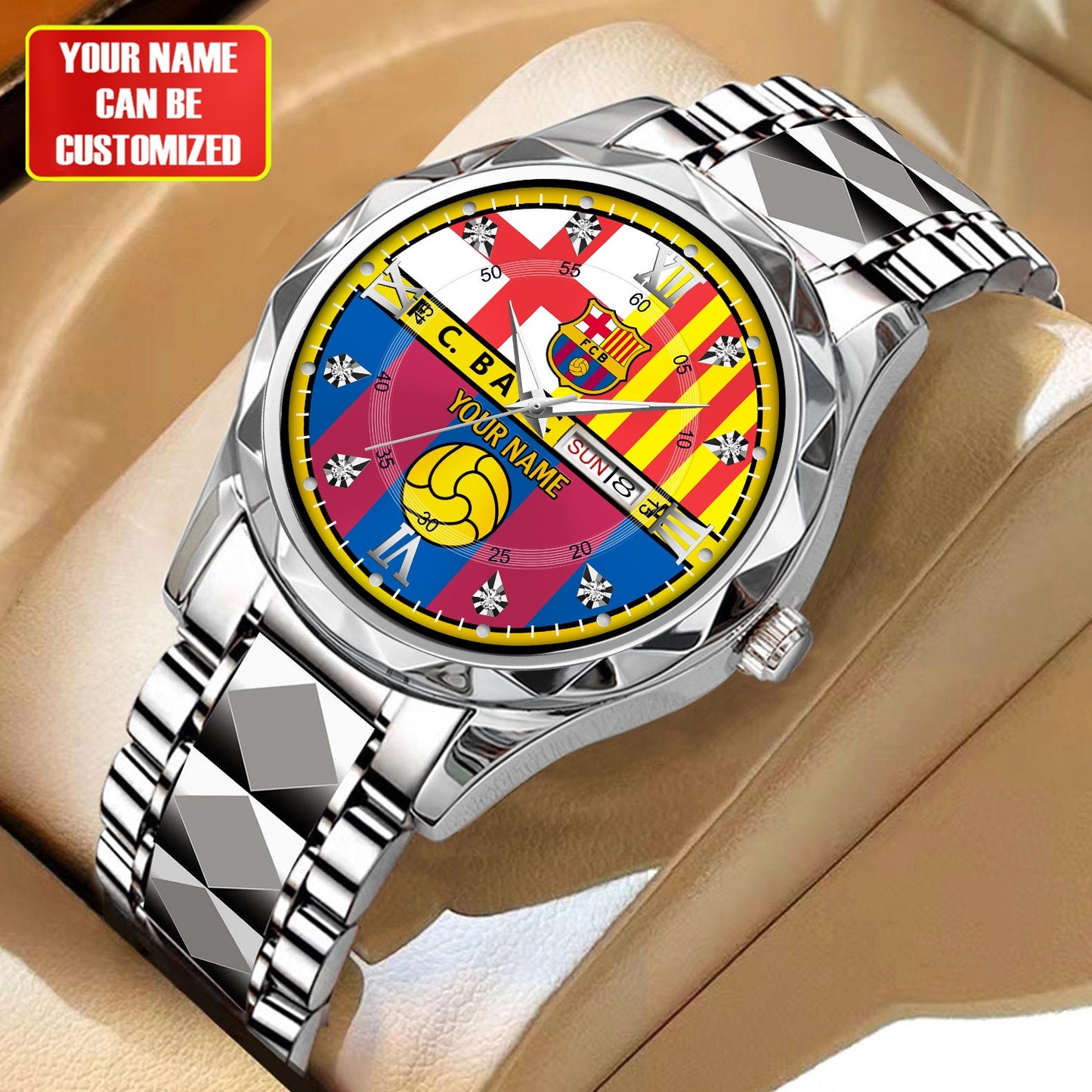 Personalized Barcelona FC Alloy Charley Watch V6