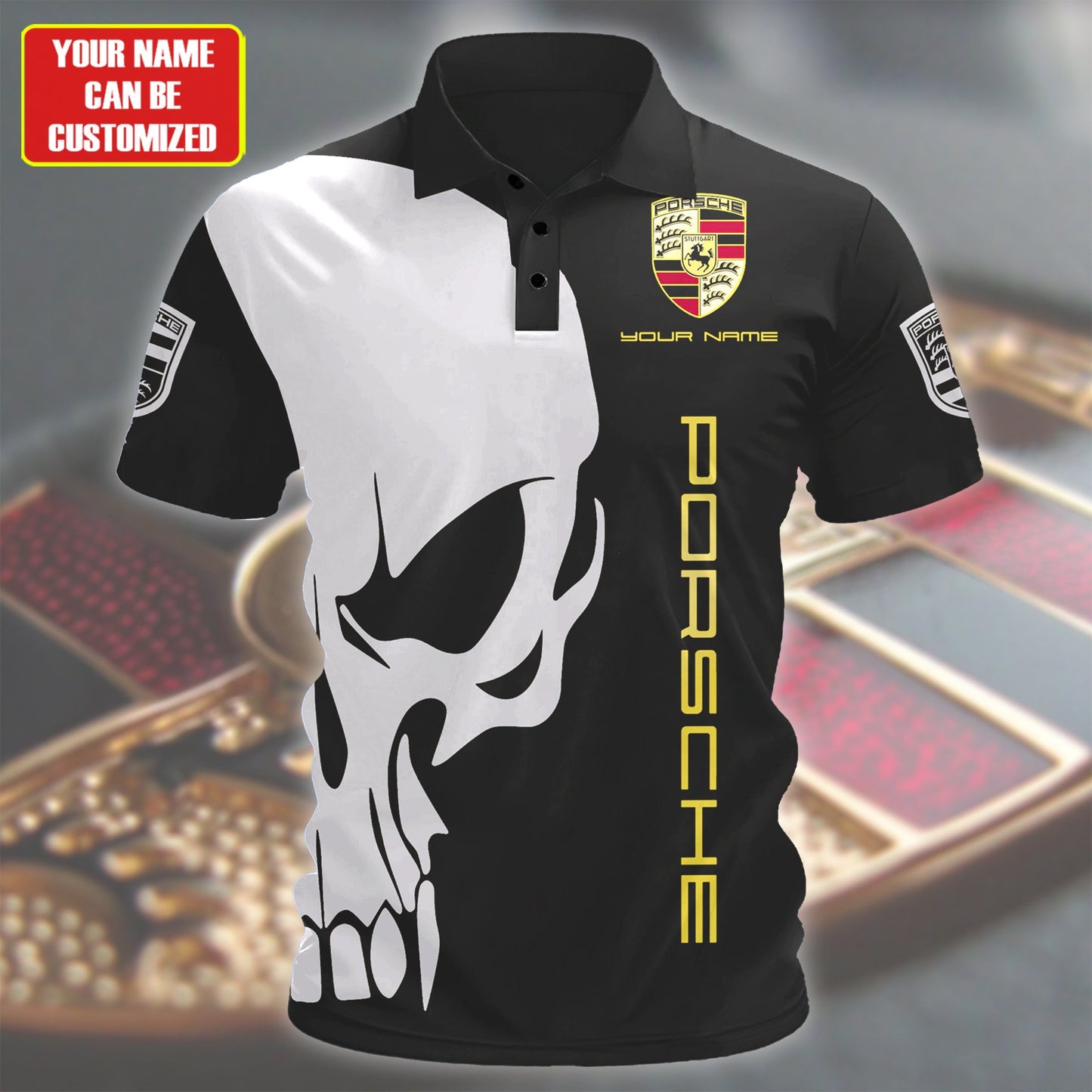 Personalized Pors 3D Full Printing Shirt , Zipper Polo, Hoodie , Short , Polo , hawaii