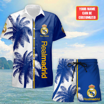 Personalized Real Madrid Tropical Hawaii Shirt Beach Short