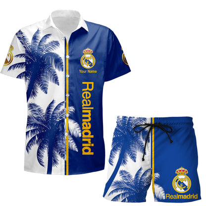 Personalized Real Madrid Tropical Hawaii Shirt Beach Short