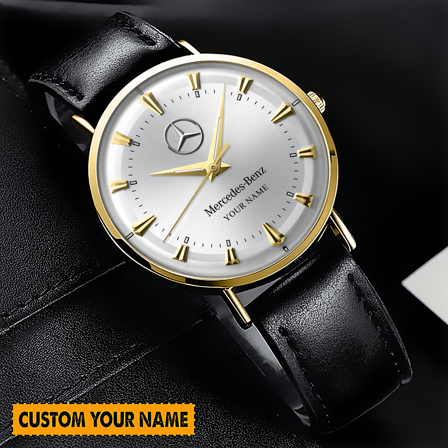 Personalized Merc Bonquest Leather Watch