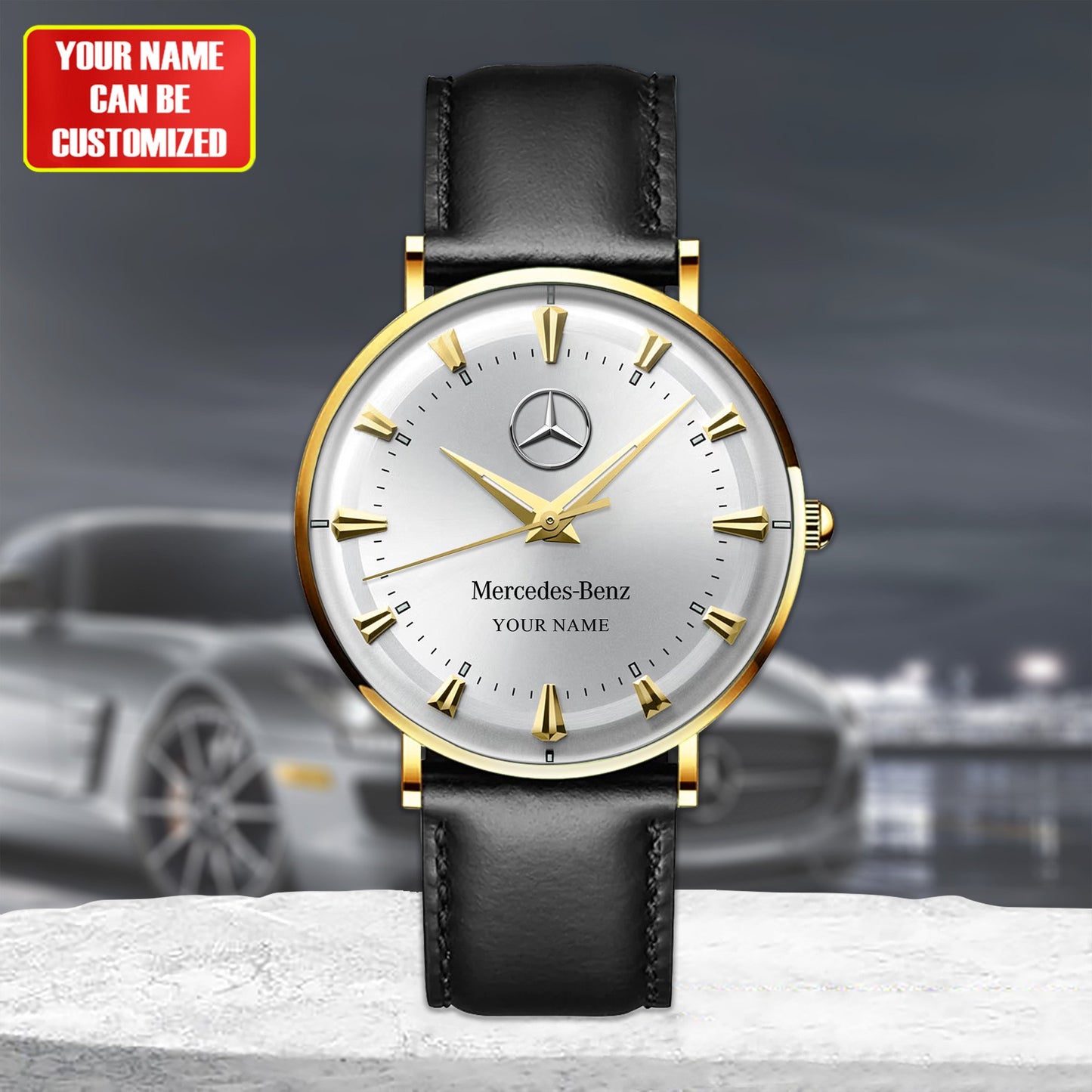 Personalized Merc Bonquest Leather Watch