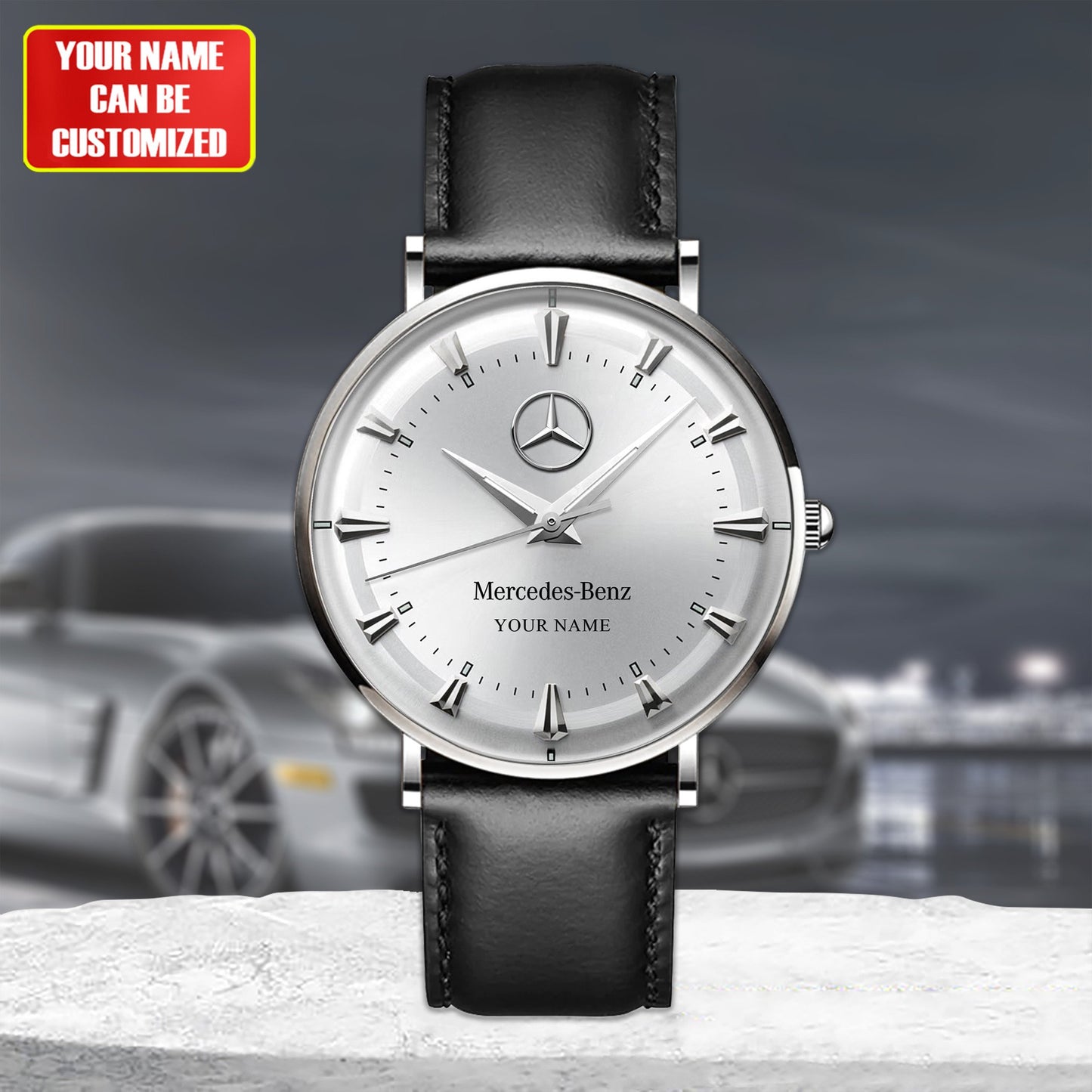 Personalized Merc Bonquest Leather Watch