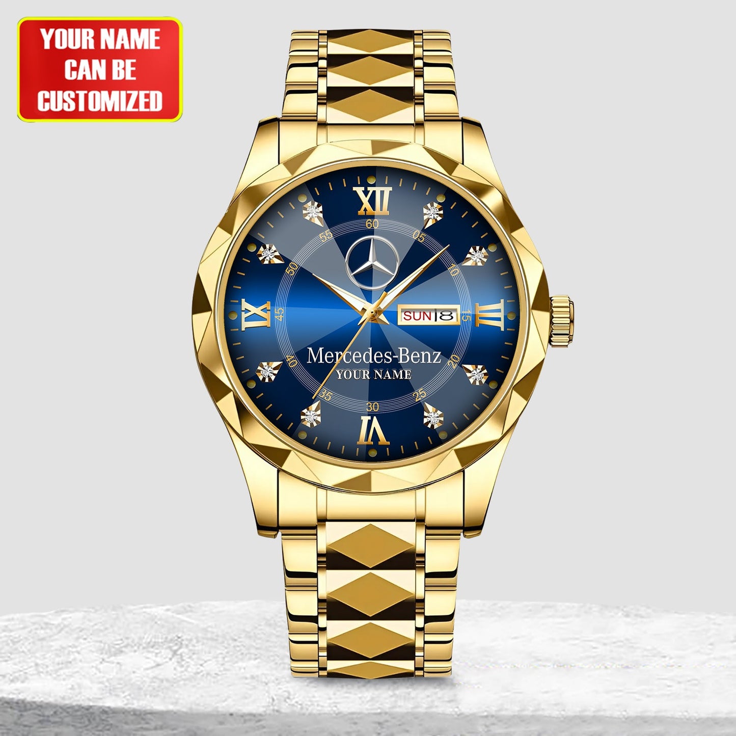 Personalized Merc Elegant Alloy Charley Watch