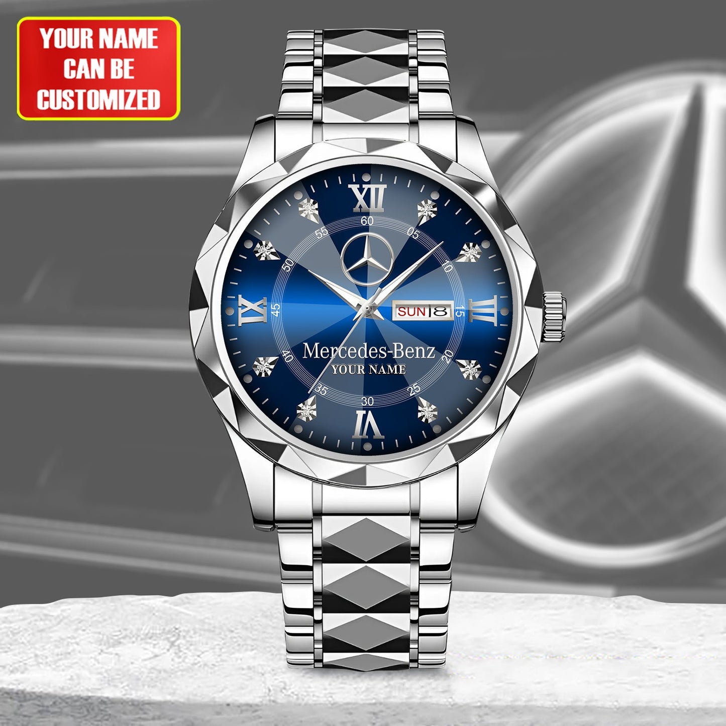 Personalized Merc Elegant Alloy Charley Watch