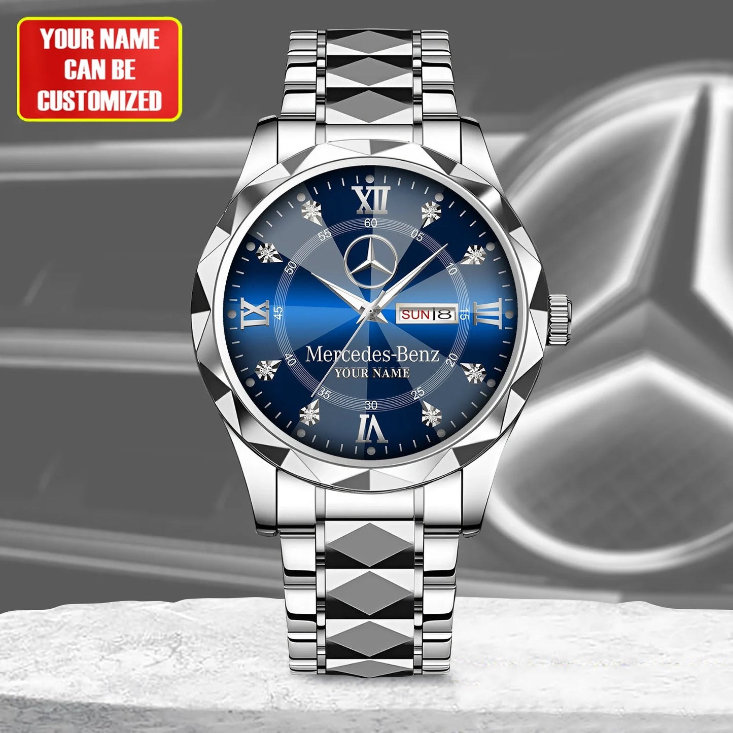 Personalized Merc Elegant Alloy Charley Watch